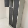 8 deurs lockerkasten gebruikt wit/grijs